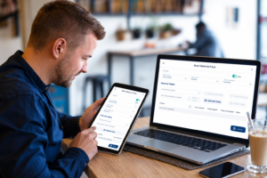 Tabela de Preços do Sistema Torge exibida no computador e no dispositivo móvel.